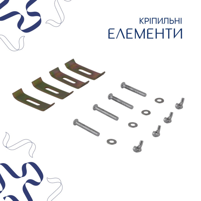 Комплект Qtap Stork: Раковина врізна овальна 570x390x210 мм White + Донний клапан PU02O