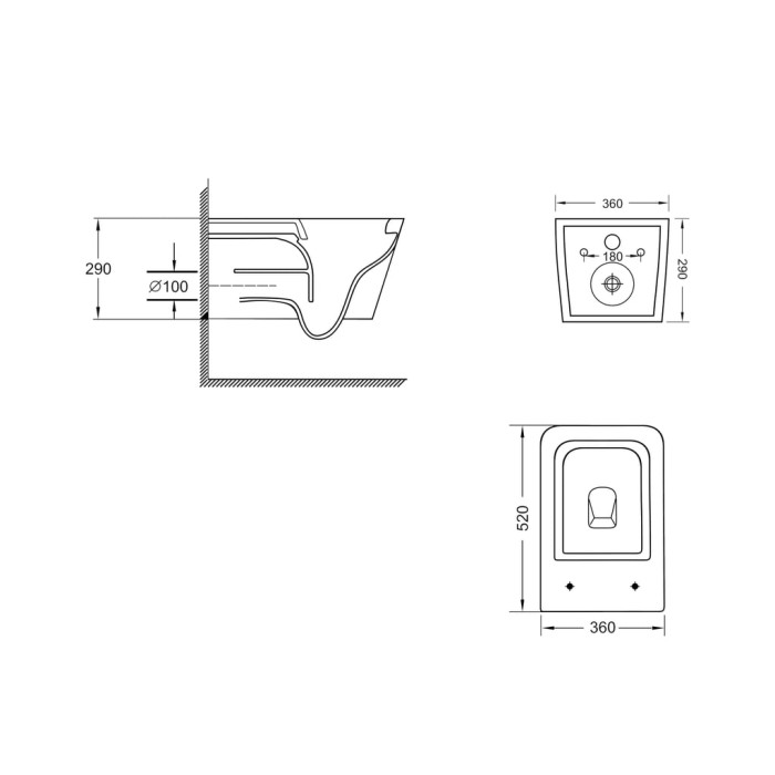 Унітаз підвісний Qtap Crow Ultra Quiet безобідковий з сідінням Soft-close QT05335170W