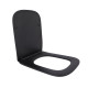 Сидіння для унітаза (Tern 490) 435x344x50 мм, Matt Black, з мікроліфтом, Slim Duroplast, Quick Release QTSC179MB47354 Qtap