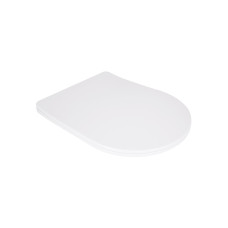 Сидіння для унітаза підлогового (Grand) 560×363×30 мм, White, з мікроліфтом, Slim Duroplast, Quick Release QT26228301W3 Qtap