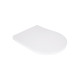 Сидіння для унітаза підлогового (Grand) 560×363×30 мм, White, з мікроліфтом, Slim Duroplast, Quick Release QT26228301W3 Qtap