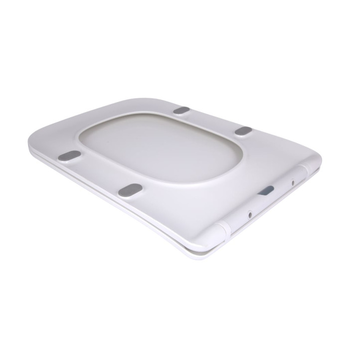 Сидіння для унітаза підлогового (Aries) 445×360×30 мм, White, з мікроліфтом? Slim Duroplast, Quick Release QT03228302W3 Qtap