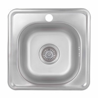 Кухонна мийка Brinex 3838 0,6 мм Satin (BRIN3835SAT06)