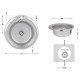 Кухонна мийка Brinex 510-D 0,8 мм Micro Decor (BRIN510MDEC08)