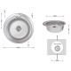Кухонна мийка Brinex 510-D 0,8 мм Satin (BRIN510SAT08)
