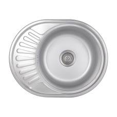 Кухонна мийка Brinex 5745 0,8 мм Satin (BRIN5745SAT08)