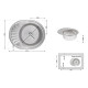 Кухонна мийка Brinex 5745 0,8 мм Micro Decor (BRIN5745MDEC0)