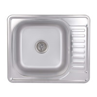 Кухонна мийка Brinex 5848 0,8 мм Satin (BRIN5848SAT08)