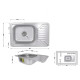 Кухонна мийка Brinex 6642 0,8 мм Satin (BRIN6642SAT08)