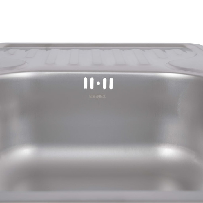 Кухонна мийка Brinex 6642 0,8 мм Satin (BRIN6642SAT08)