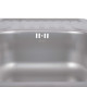 Кухонна мийка Brinex 6642 0,8 мм Satin (BRIN6642SAT08)