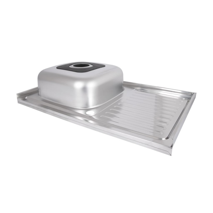 Кухонна мийка Brinex 5080-L 0,6 мм Satin (BRIN5080LSAT06)