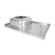 Кухонна мийка Brinex 5080-L 0,6 мм Satin (BRIN5080LSAT06)