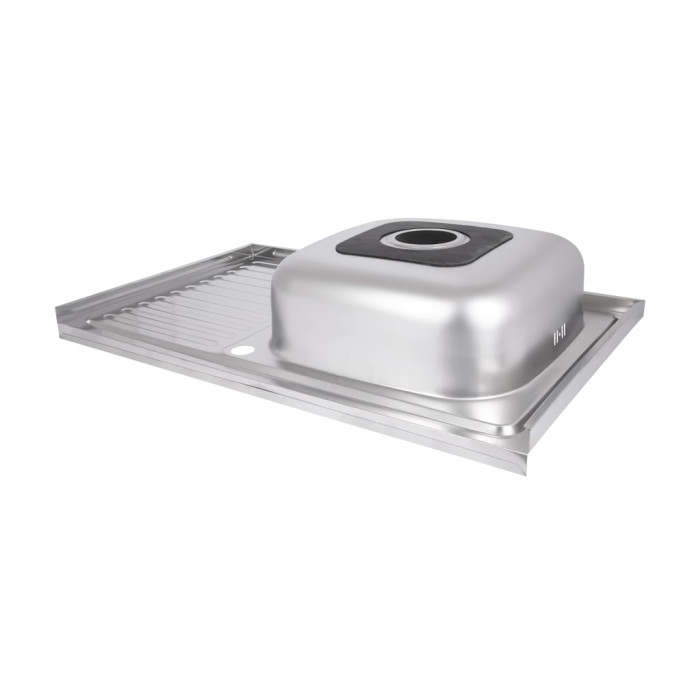 Кухонна мийка Brinex 5080-R 0,6 мм Satin (BRIN5080RSAT06)