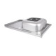 Кухонна мийка Brinex 5080-R 0,6 мм Satin (BRIN5080RSAT06)
