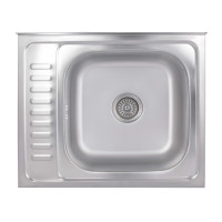 Кухонна мийка Brinex 6050-R 0,6 мм Satin (BRIN6050RSAT06)