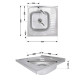 Кухонна мийка Brinex 6060-L 0,6 мм Satin (BRIN6060LSAT06)