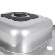 Кухонна мийка Brinex 6060-L 0,6 мм Satin (BRIN6060LSAT06)