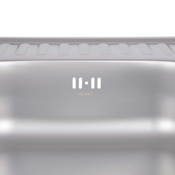 Кухонна мийка Brinex 6060-L 0,6 мм Satin (BRIN6060LSAT06)