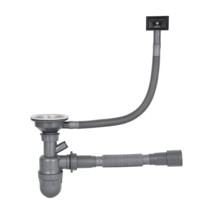 Кухонна мийка Brinex 6060-L 0,6 мм Satin (BRIN6060LSAT06)