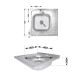 Кухонна мийка Brinex 6060-R 0,6 мм Satin (BRIN6060RSAT06)