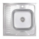 Кухонна мийка Brinex 6060-R 0,6 мм Satin (BRIN6060RSAT06)