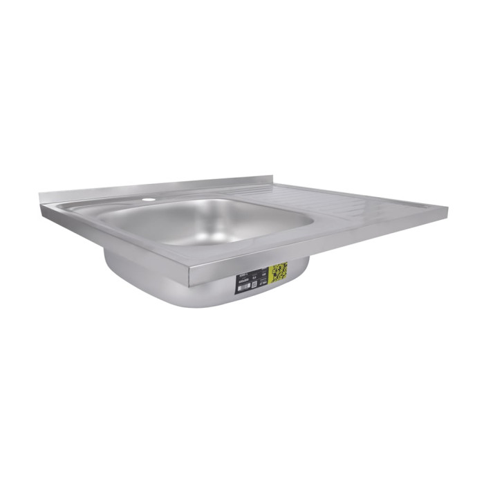 Кухонна мийка Brinex 6080-L 0,6 мм Satin (BRIN6080LSAT06)