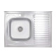 Кухонна мийка Brinex 6080-L 0,6 мм Satin (BRIN6080LSAT06)