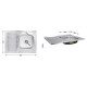 Кухонна мийка Brinex 6080-R 0,6 мм Satin (BRIN6080RSAT06)
