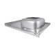 Кухонна мийка Brinex 6080-R 0,6 мм Satin (BRIN6080RSAT06)