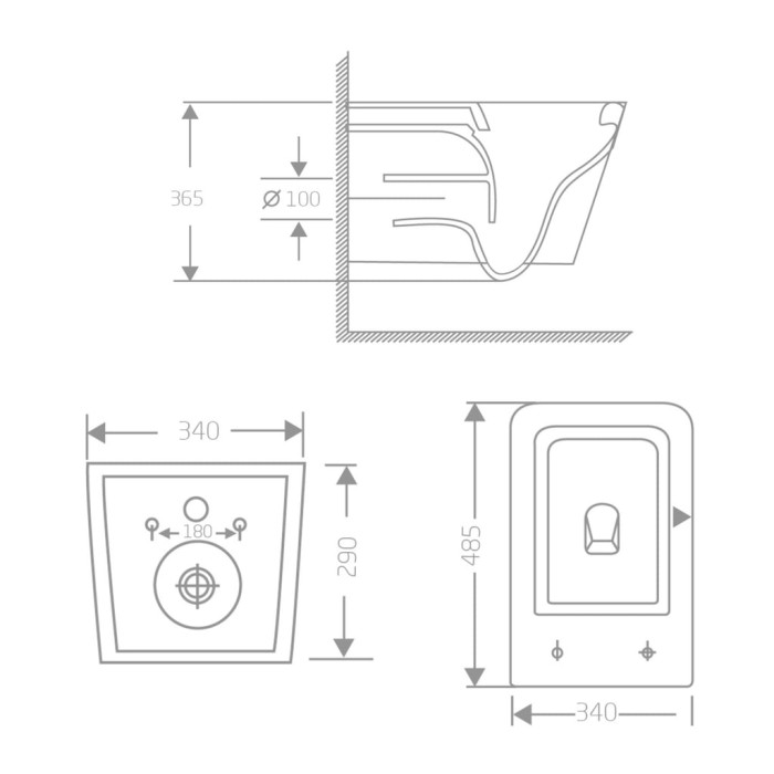 Унітаз підвісний Qtap Crow Ultra Quiet 485×340×290 мм, Matt Black, з сидінням Slim Duroplast/ Soft-close/ Quick Release QT05335171MB