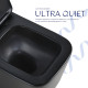 Унітаз підвісний Qtap Crow Ultra Quiet 485×340×290 мм, Matt Black, з сидінням Slim Duroplast/ Soft-close/ Quick Release QT05335171MB