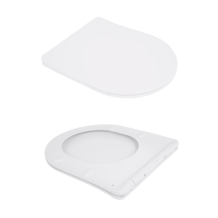 Унітаз підвісний Jay Rimless 485×360×320 мм, White, з сидінням Slim Duroplast/ Soft-close/ Quick Relase QT07335177RW Qtap