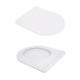 Унітаз підвісний Jay Rimless 485×360×320 мм, White, з сидінням Slim Duroplast/ Soft-close/ Quick Relase QT07335177RW Qtap