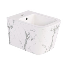Біде підвісне Qtap Tern 520x350x330 мм, Marble QT17551303GMR