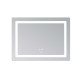 Дзеркало Lidz Kubis (KU2) 800х600 з LED-підсвічуванням Touch, з антизапотіванням, з димером, рег. яскравості LD78LF904806048446