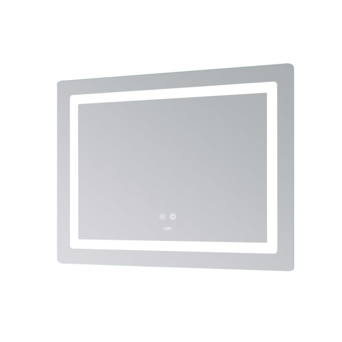 Дзеркало Lidz Kubis (KU2) 800х600 з LED-підсвічуванням Touch, з антизапотіванням, з димером, рег. яскравості LD78LF904806048446
