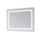 Дзеркало Lidz Kubis (KU2) 800х600 з LED-підсвічуванням Touch, з антизапотіванням, з димером, рег. яскравості LD78LF904806048446