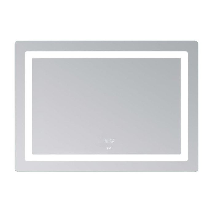 Дзеркало Lidz Kubis (KU2) 1000х800 з LED-підсвічуванням Touch, з антизапотіванням, з димером, рег. яскравості LD78LF6141008048450