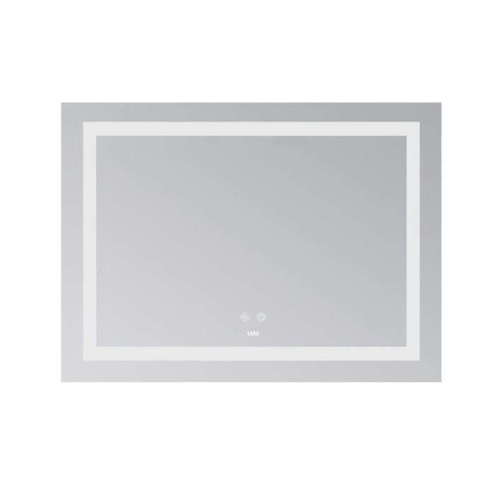 Дзеркало Lidz Kubis (KU1) 900х700 з LED-підсвічуванням Touch, з антизапотіванням, з димером, рег. яскравості LD78LF904907048451