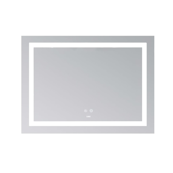 Дзеркало Lidz Kubis (KU1) 900х700 з LED-підсвічуванням Touch, з антизапотіванням, з димером, рег. яскравості LD78LF904907048451