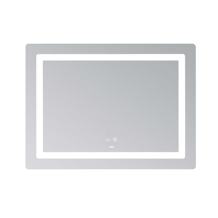 Дзеркало Lidz Kubis (KU2) 900х700 з LED-підсвічуванням Touch, з антизапотіванням, з димером, рег. яскравості LD78LF904907048452