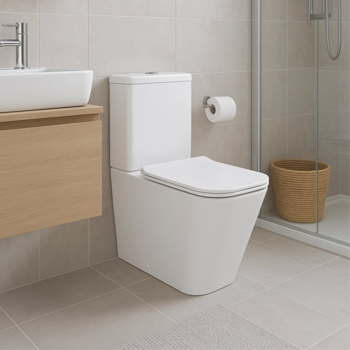 Унітаз підлоговий Qtap Crow Eco безобідковий з сідінням Soft-close QTCRO27W48750