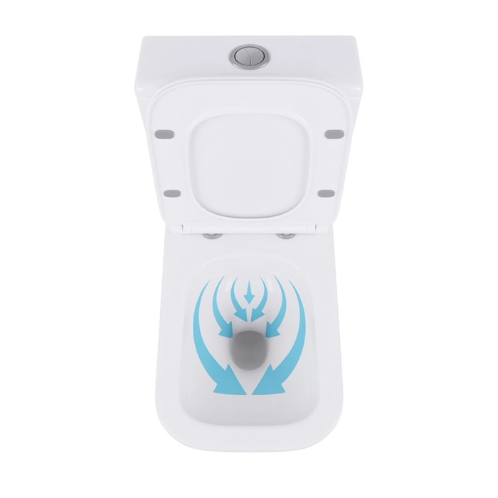 Унітаз підлоговий Qtap Crow Eco безобідковий з сідінням Soft-close QTCRO27W48750