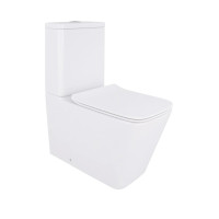 Унітаз підлоговий Qtap Crow Eco безобідковий з сідінням Soft-close QTCRO27W48750