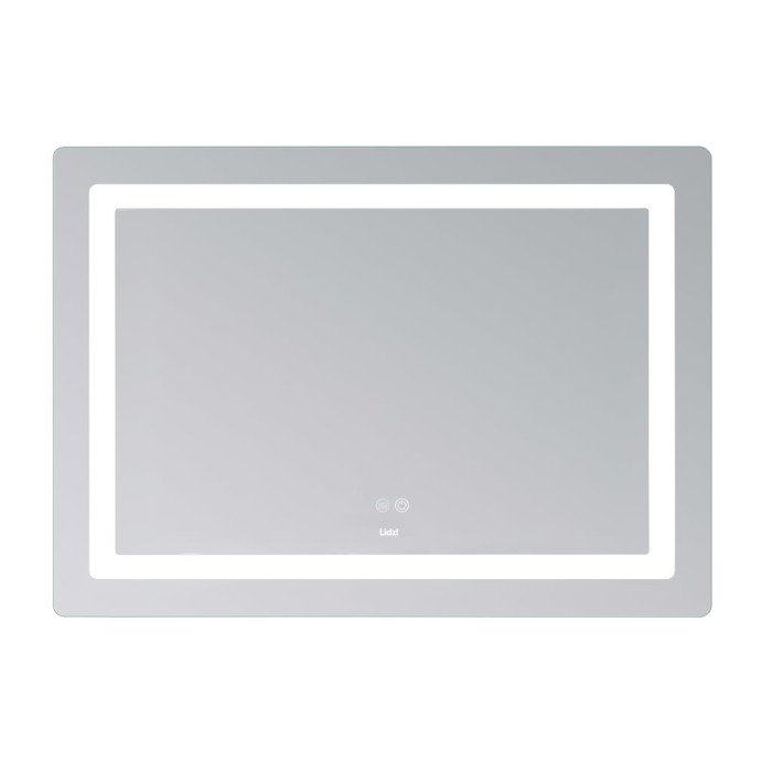 Дзеркало Lidz Kubis (KU2) 1200х800 з LED-підсвічуванням Touch, з антизапотіванням, з димером, рег. яскравості LDKUB120080049007