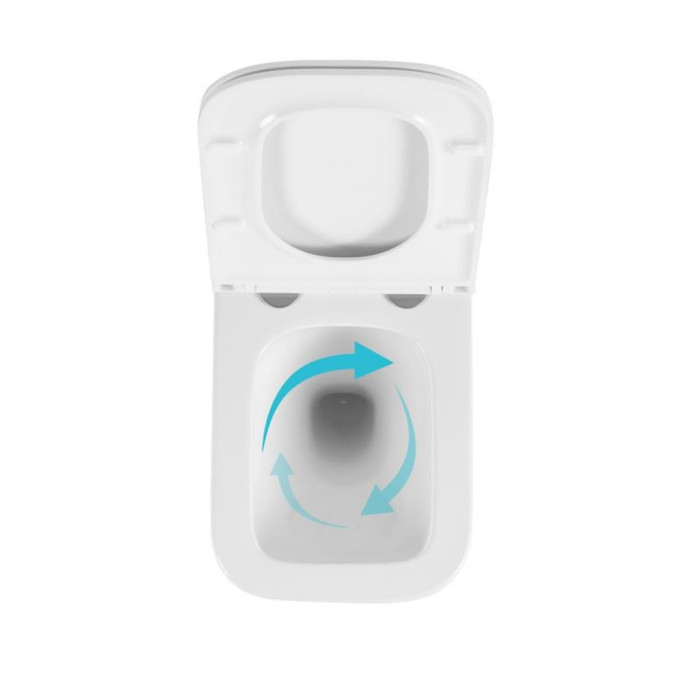 Унітаз підвісний Qtap Gemini Ultra Quiet 485×340×350 мм, White, з сидінням Slim Duroplast / Soft-close / Quick Release QTTAU26W49119