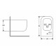 Біде підвісне Qtap Gemini 485×340×300 мм, White QTTAU28W49120