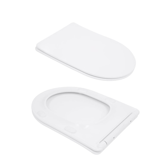 Унітаз підлоговий Qtap Evia Ultra Quiet 630×350×795 мм з сидінням Soft-close, White QTEVI27W49258