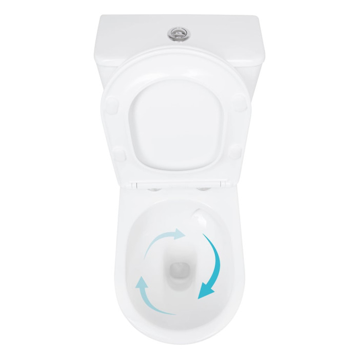 Унітаз підлоговий Qtap Arvin Ultra Quiet 630×350×795 мм з сидінням Soft-close, White QTARV27W49259